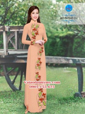 Vải áo dài Hoa và bi AD N2545 17