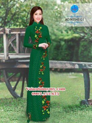 Vải áo dài Hoa và bi AD N2545 21