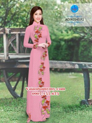 Vải áo dài Hoa và bi AD N2545 23