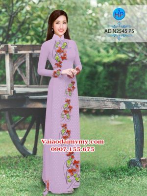 Vải áo dài Hoa và bi AD N2545 24