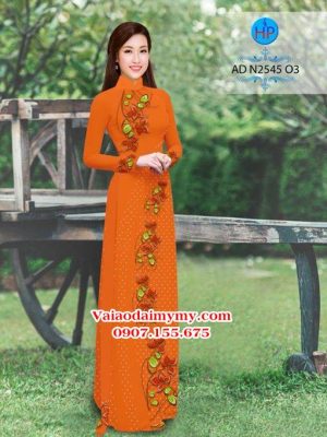 Vải áo dài Hoa và bi AD N2545 22