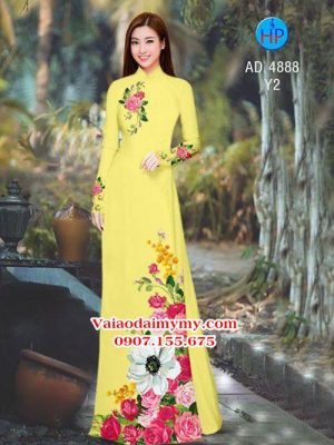 1537093892 14 vai ao dai hoa hong hoa cuc noi bac ad