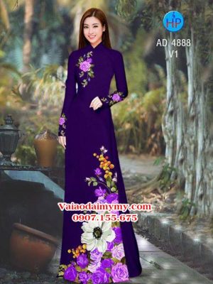 1537093892 35 vai ao dai hoa hong hoa cuc noi bac ad