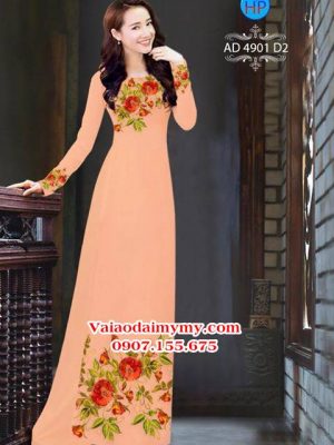 Vải áo dài Hoa in 3D AD 4901 16