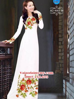 Vải áo dài Hoa in 3D AD 4901 22