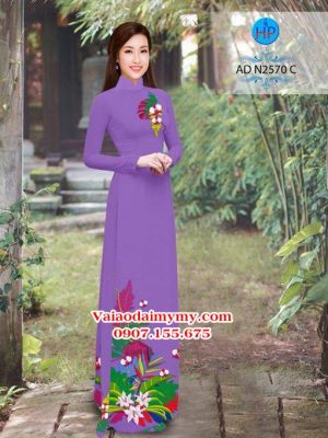 Vải áo dài Hoa lyly AD N2570 14