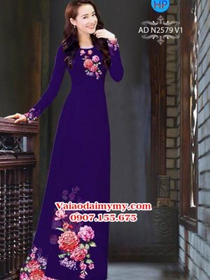 1538142385 92 vai ao dai hoa in 3d ad