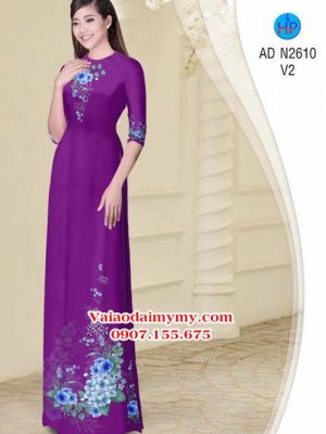 Vải áo dài Hoa in 3D AD N2610 22