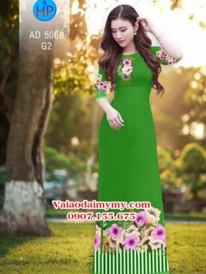 Vải áo dài Hoa in 3D AD 5060 17