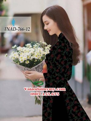 Vải áo dài hoa đều nguyên áo AD TNAD 766 21