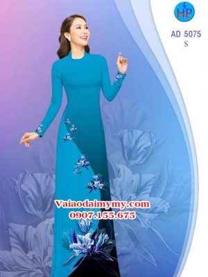 Vải áo dài Hoa in 3D AD 5075 24