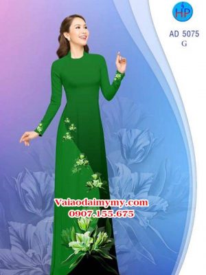 Vải áo dài Hoa in 3D AD 5075 17