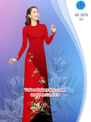 Vải áo dài Hoa in 3D AD 5075 20