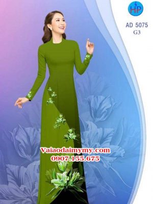 Vải áo dài Hoa in 3D AD 5075 18