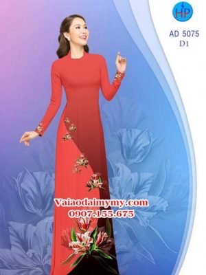 Vải áo dài Hoa in 3D AD 5075 16