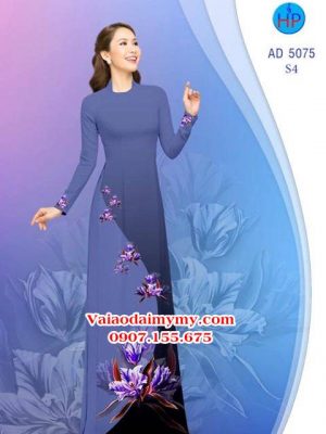 Vải áo dài Hoa in 3D AD 5075 23
