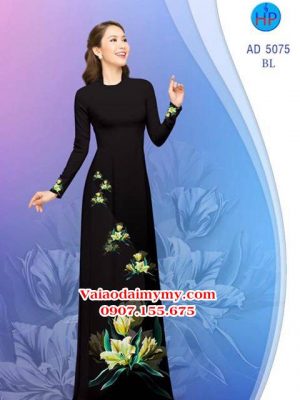 Vải áo dài Hoa in 3D AD 5075 14