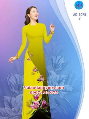 Vải áo dài Hoa in 3D AD 5075 21