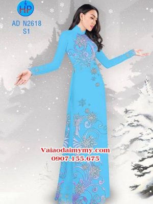 Vải áo dài Hoa tuyết AD N2618 14