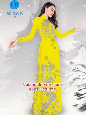 Vải áo dài Hoa tuyết AD N2618 20