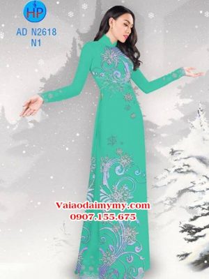 Vải áo dài Hoa tuyết AD N2618 22