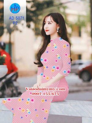 Vải áo dài Bi và hoa AD 5071 20