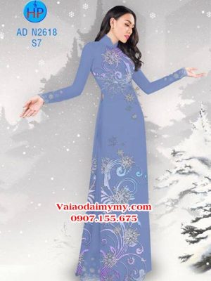 Vải áo dài Hoa tuyết AD N2618 16