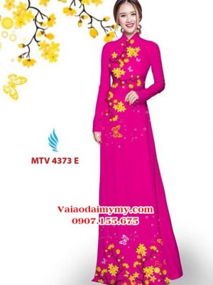 Vải áo dài hoa mai AD MTV 4373 22