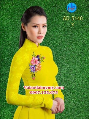 Vải áo dài Hoa in 3D AD 5140 16