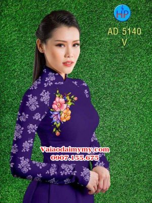 Vải áo dài Hoa in 3D AD 5140 19