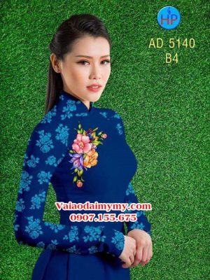 Vải áo dài Hoa in 3D AD 5140 24