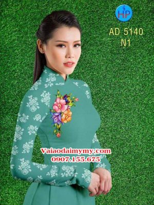 Vải áo dài Hoa in 3D AD 5140 23