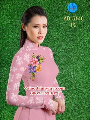 Vải áo dài Hoa in 3D AD 5140 14