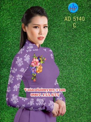 Vải áo dài Hoa in 3D AD 5140 20