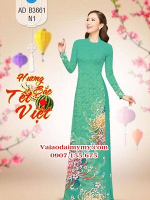 Vải áo dài Cúc Đại Đoá AD B3661 24