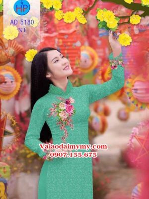 Vải áo dài Hoa in 3D AD 5180 20