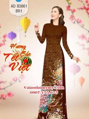 Vải áo dài Cúc Đại Đoá AD B3661 15