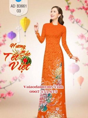 Vải áo dài Cúc Đại Đoá AD B3661 22