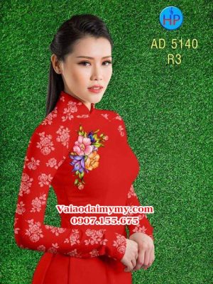 Vải áo dài Hoa in 3D AD 5140 21