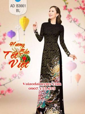 Vải áo dài Cúc Đại Đoá AD B3661 14