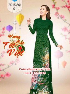 Vải áo dài Cúc Đại Đoá AD B3661 21