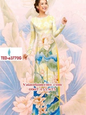 Vải áo dài hoa sen AD TED a3770 17