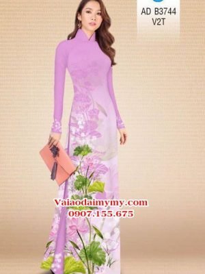 Vải áo dài Hoa Sen AD B3744 15