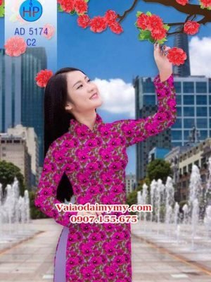 Vải áo dài Rạng rỡ như hoa mùa Xuân AD 5174 24