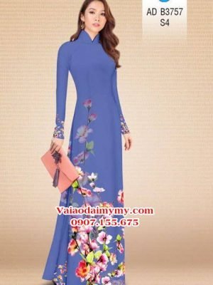 Vải áo dài Hoa in 3D AD B3757 17