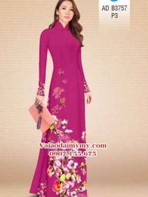Vải áo dài Hoa in 3D AD B3757 20