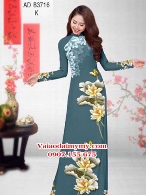 Vải áo dài Sen vàng AD B3716 15