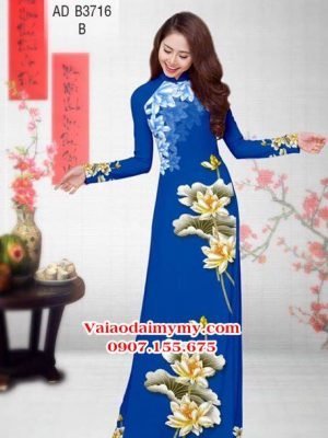 Vải áo dài Sen vàng AD B3716 21