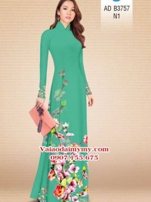 Vải áo dài Hoa in 3D AD B3757 23