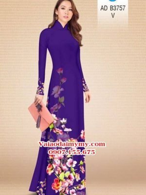 Vải áo dài Hoa in 3D AD B3757 19